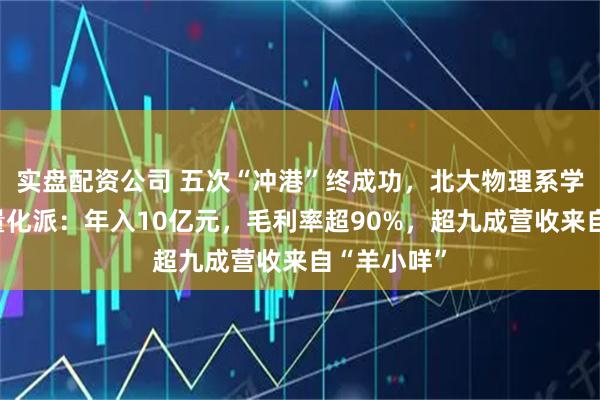 实盘配资公司 五次“冲港”终成功，北大物理系学霸和他的量化派：年入10亿元，毛利率超90%，超九成营收来自“羊小咩”